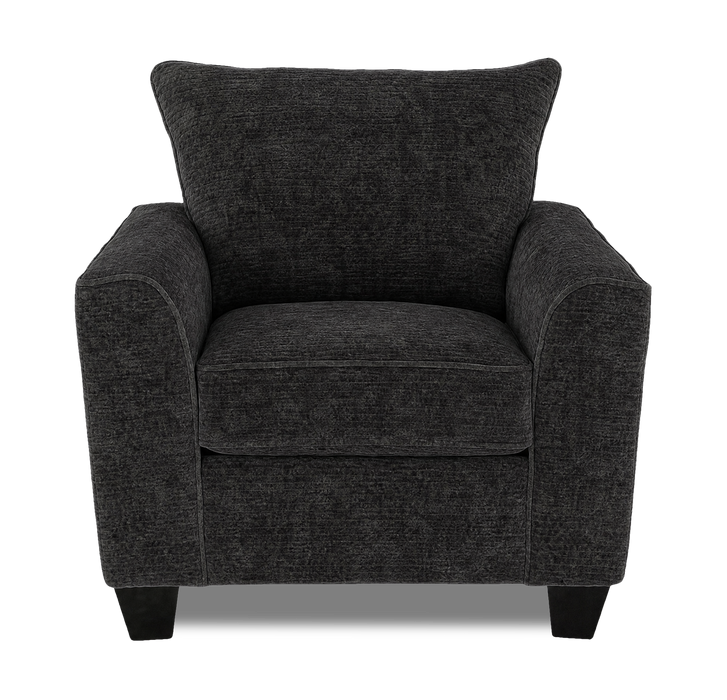 Fauteuil personnalisable Roll de Sofa Lab de 40 po fabriqué au Canada en tissu - Plush Charcoal
