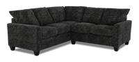 Sofa sectionnel 2 pièces personnalisable Arc de Sofa Lab fabriqué au Canada en tissu - Plush Charcoal