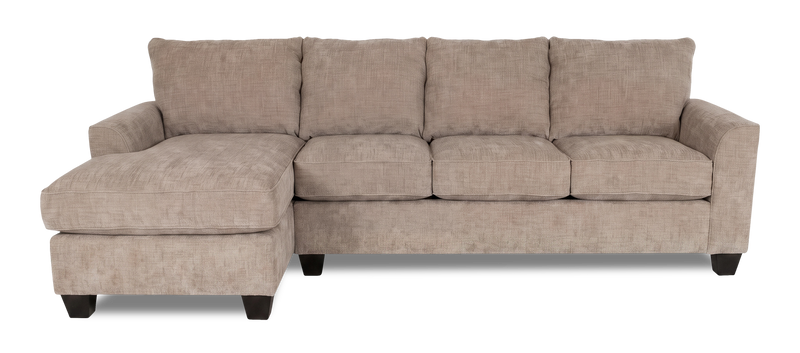 Sofa-lit sectionnel de gauche personnalisable Arc de Sofa Lab fabriqué au Canada en tissu - Chenille Praline