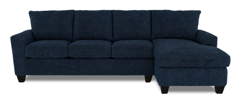 Sofa avec fauteuil long de droite personnalisable Arc de Sofa Lab fabriqué au Canada en tissu - Chenille Pacific
