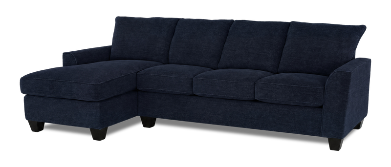 Sofa avec fauteuil long de gauche personnalisable Arc de Sofa Lab fabriqué au Canada en tissu - Chenille Pacific
