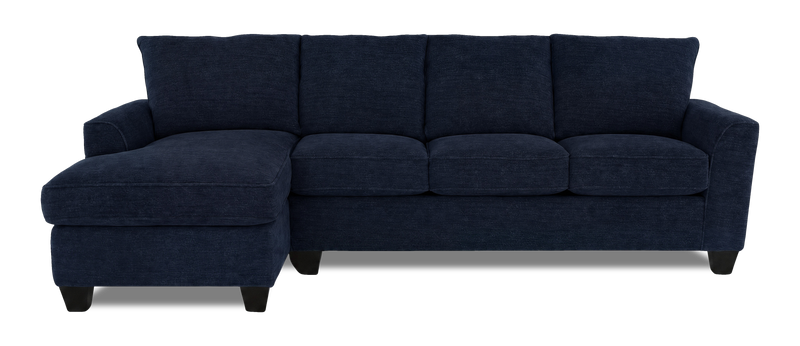 Sofa avec fauteuil long de gauche personnalisable Arc de Sofa Lab fabriqué au Canada en tissu - Chenille Pacific