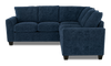 Made in Canada Customizable Sofa Lab Arc 2-Piece Fabric Sectional - Chenille Pacific | Sofa sectionnel 2 pièces personnalisable Arc de Sofa Lab fabriqué au Canada en tissu - Chenille Pacific