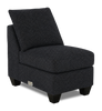 Made in Canada Customizable Sofa Lab Arc 46" Fabric Armless Chair – Teddy Raven | Fauteuil sans accoudoirs personnalisable Curve de Sofa Lab de 24 po fabriqué au Canada en tissu  - Teddy Raven