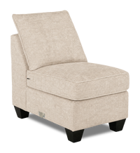  Fauteuil sans accoudoirs personnalisable Curve de Sofa Lab de 24 po fabriqué au Canada en tissu  - Plush Parchment