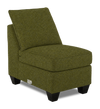 Fauteuil sans accoudoirs personnalisable Curve de Sofa Lab de 24 po fabriqué au Canada en tissu  - Chenille Moss