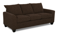Sofa-lits personnalisable Arc de Sofa Lab de 38 po fabriqué au Canada en tissu - Teddy Walnut