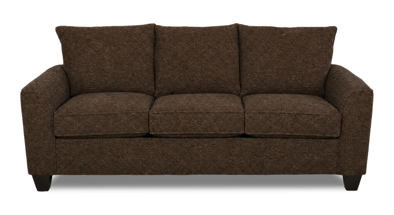 Sofa-lits personnalisable Arc de Sofa Lab de 38 po fabriqué au Canada en tissu - Teddy Walnut