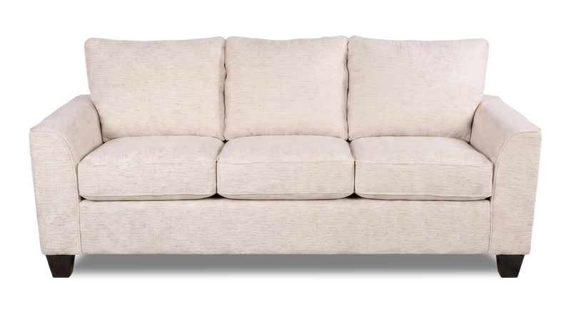 Sofa-lits personnalisable Arc de Sofa Lab de 38 po fabriqué au Canada en tissu - Chenille White