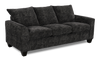 Made in Canada Customizable Sofa Lab Arc 38" Fabric Sofa Bed - Plush Charcoal | Sofa-lits personnalisable Arc de Sofa Lab de 38 po fabriqué au Canada en tissu - Plush Charcoal