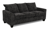  Sofa-lits personnalisable Arc de Sofa Lab de 38 po fabriqué au Canada en tissu - Plush Charcoal
