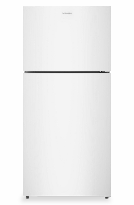 Réfrigérateur de 19,3 pi3 et de 30 po à congélateur supérieur et cuisinière électrique de 4,8 pi3 d’Amana - blanc