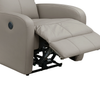 Asher 31.5" Genuine Leather Power Reclining Chair – Light Grey | Fauteuil à inclinaison électrique Asher de 31.5 po en cuir véritable - gris clair