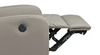 Asher 31.5" Genuine Leather Power Reclining Chair – Light Grey | Fauteuil à inclinaison électrique Asher de 31.5 po en cuir véritable - gris clair