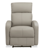 Asher 31.5" Genuine Leather Power Reclining Chair – Light Grey | Fauteuil à inclinaison électrique Asher de 31.5 po en cuir véritable - gris clair
