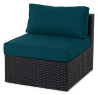  Fauteuil sans accoudoirs Barbados pour la terrasse - bleu