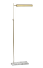 Baylor 15" Floor Lamp with Metal Shade and Genuine Marble Base – Brass  | Lampe à pied Baylor de 15 po avec abat-jour en métal et base en marbre véritable - laiton