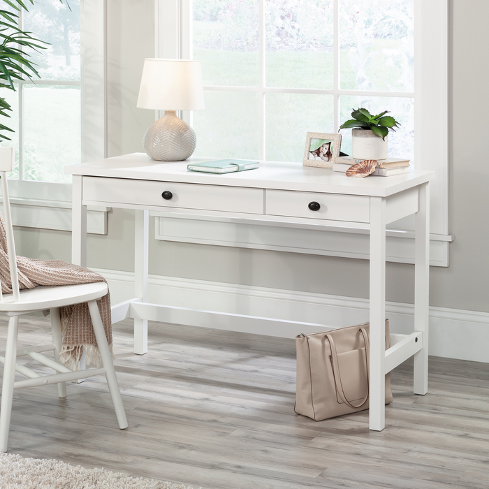 Bureau Bexley de 47,17 po à 2 tiroirs - blanc doux