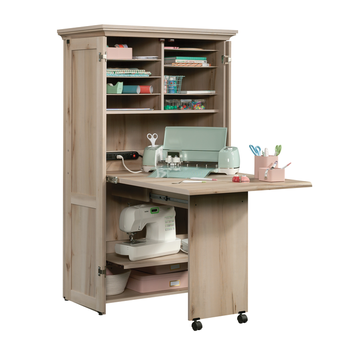 Armoire décorative de rangement Boon de 35,12 po avec surface de travail pliable - érable Pacifique