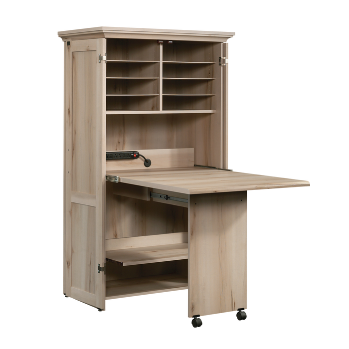 Armoire décorative de rangement Boon de 35,12 po avec surface de travail pliable - érable Pacifique