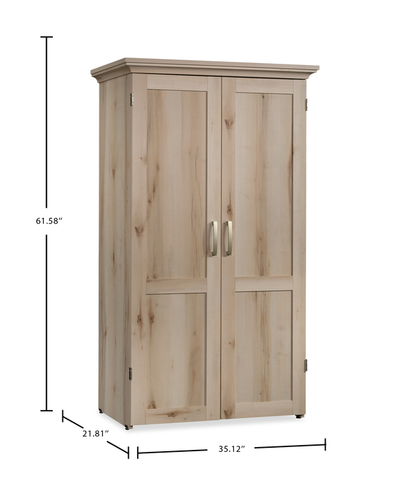 Armoire décorative de rangement Boon de 35,12 po avec surface de travail pliable - érable Pacifique