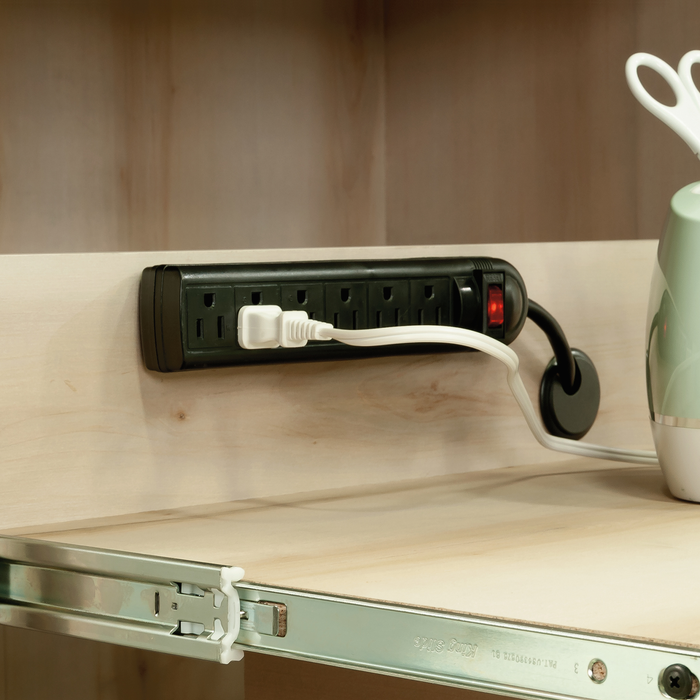 Armoire décorative de rangement Boon de 35,12 po avec surface de travail pliable - érable Pacifique