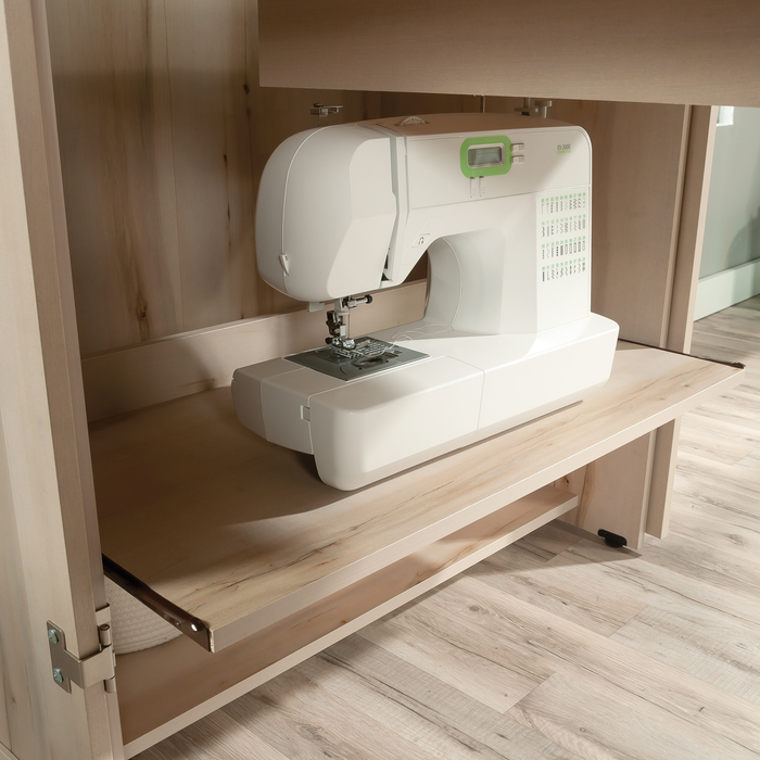 Armoire décorative de rangement Boon de 35,12 po avec surface de travail pliable - érable Pacifique