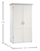 Boon 21.81" Storage Accent Cabinet with Fold Out Work Surface – Glacier White | Armoire décorative de rangement Boon de 21,81 po avec surface de travail pliable - blanc glacier