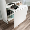 Boon 21.81" Storage Accent Cabinet with Fold Out Work Surface – Glacier White | Armoire décorative de rangement Boon de 21,81 po avec surface de travail pliable - blanc glacier