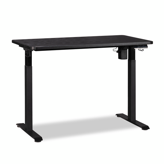Bureau Caelen de 47,24 po à hauteur réglable - noir