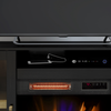 Cayman 54” Contemporary Electric Fireplace TV Stand for TVs up to 58” – Dark Walnut | Meuble pour téléviseur contemporain Cayman de 54 po avec foyer électrique pour téléviseurs jusqu’à 58 po - noyer foncé