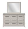 Celine Bedroom 9-Drawer Dresser, 64"W x 38"H - Ivory | Commode de chambre à coucher Celine de 64 po (L) x 38 po (H) à 9 tiroirs - ivoire