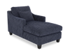 Fauteuil long d’appoint personnalisable de Sofa Lab de 36 po fabriqué au Canada en tissu avec pattes en bois - Chenille Pacific