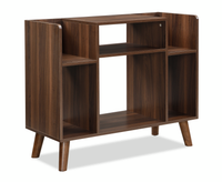  Meuble audio Crosby de 35,6 po avec rangement ouvert et système de gestion des câbles - noyer