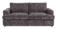 Sofa personnalisable Curve de Sofa Lab de 86 po de format condo fabriqué au Canada en tissu - Plush Charcoal