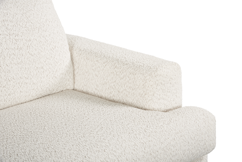 Sofa personnalisable Curve de Sofa Lab de 88 po fabriqué au Canada en tissu - Teddy Riverrock