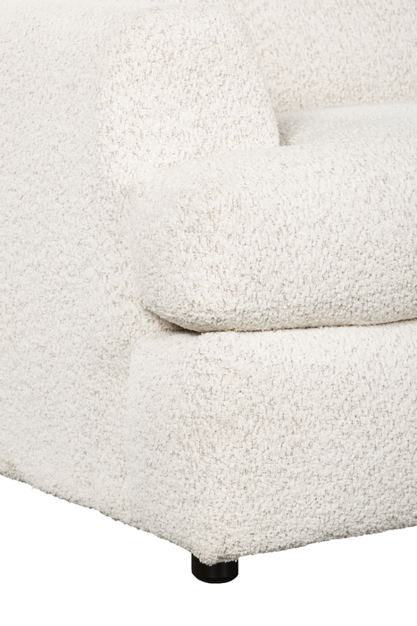 Causeuse personnalisable Curve de Sofa Lab de 65 po fabriqué au Canada en tissu - Teddy Riverrock