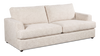 Made in Canada Customizable Sofa Lab Curve 88" Fabric Sofa – Chenille White | Sofa personnalisable Curve de Sofa Lab de 88 po fabriqué au Canada en tissu - Chenille White
