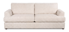 Made in Canada Customizable Sofa Lab Curve 88" Fabric Sofa – Chenille White | Sofa personnalisable Curve de Sofa Lab de 88 po fabriqué au Canada en tissu - Chenille White