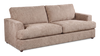 Sofa personnalisable Curve de Sofa Lab de 88 po fabriqué au Canada en tissu - Chenille Praline