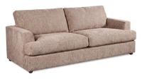 Sofa personnalisable Curve de Sofa Lab de 88 po fabriqué au Canada en tissu - Chenille Praline