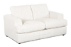 Made in Canada Customizable Sofa Lab Curve 65" Fabric Loveseat - Teddy Snow | Causeuse personnalisable Curve de Sofa Lab de 65 po fabriqué au Canada en tissu - Teddy Snow