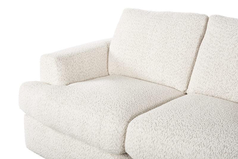 Causeuse personnalisable Curve de Sofa Lab de 65 po fabriqué au Canada en tissu - Teddy Riverrock