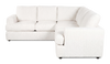 Made in Canada Customizable Sofa Lab Curve 2-Piece Fabric Sectional - Teddy Snow | Sofa sectionnel 2 pièces personnalisable Curve de Sofa Lab fabriqué au Canada en tissu - Teddy Snow
