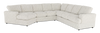 Sofa sectionnel de gauche 4 pièces avec fauteuil enveloppant personnalisable Curve de Sofa Lab fabriqué au Canada en tissu - Teddy Riverrock