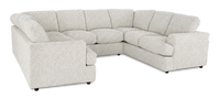  Sofa sectionnel en U personnalisable Curve de Sofa Lab fabriqué au Canada en tissu - Teddy Riverrock