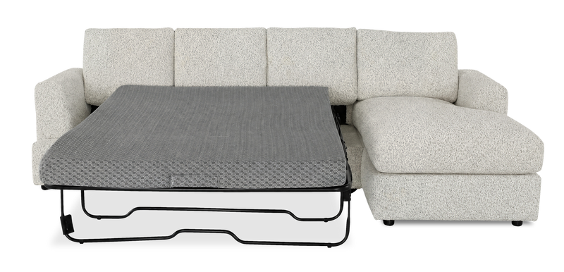 Sofa-lit sectionnel de droite personnalisable Curve de Sofa Lab fabriqué au Canada en tissu - Teddy Riverrock