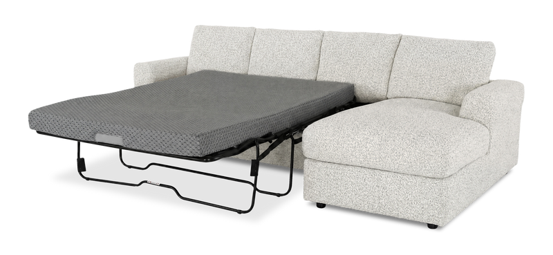 Sofa-lit sectionnel de droite personnalisable Curve de Sofa Lab fabriqué au Canada en tissu - Teddy Riverrock