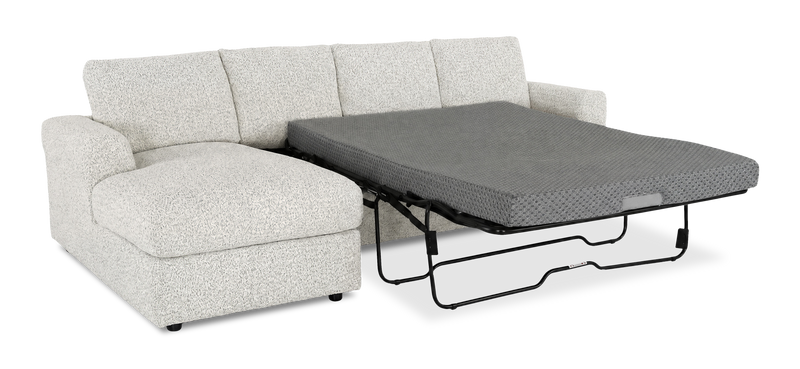 Sofa-lit sectionnel de gauche personnalisable Curve de Sofa Lab fabriqué au Canada en tissu - Teddy Riverrock