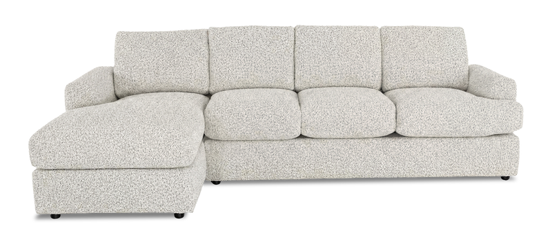Sofa-lit sectionnel de gauche personnalisable Curve de Sofa Lab fabriqué au Canada en tissu - Teddy Riverrock